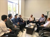 دیدار فرمانده حوزه بسیج شهید رجائی سپاه شبستر با سرپرست منطقه ویژه اقتصادی سهلان